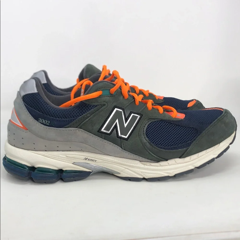 New Balance 2002RF Defense Green Orange Men’s Running Shoes - Size 13